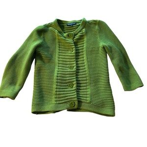 Jones New York Vibrant Green Knit Sweater